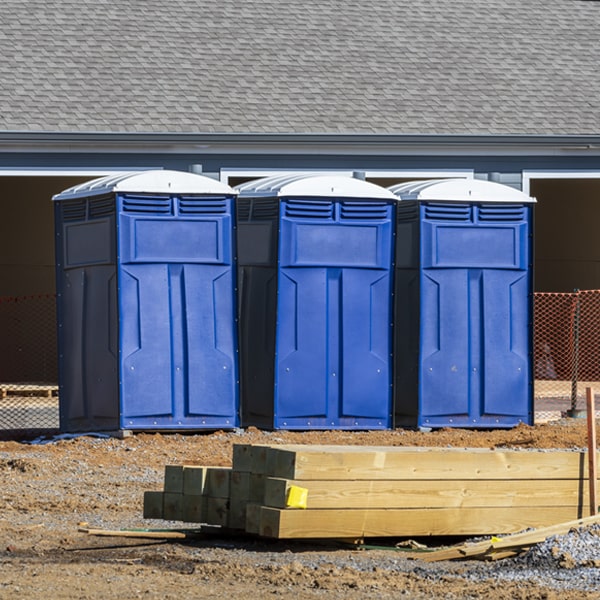 how often are the porta potties cleaned and serviced during a rental period in Batesville OH